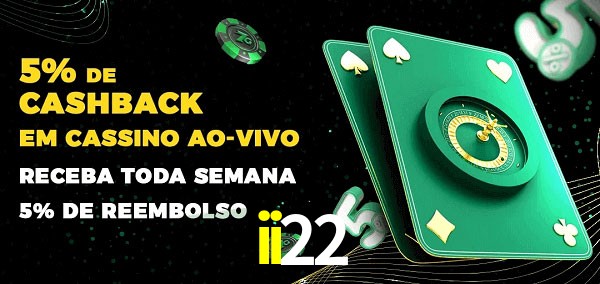 Promoções do cassino ao Vivo ii22